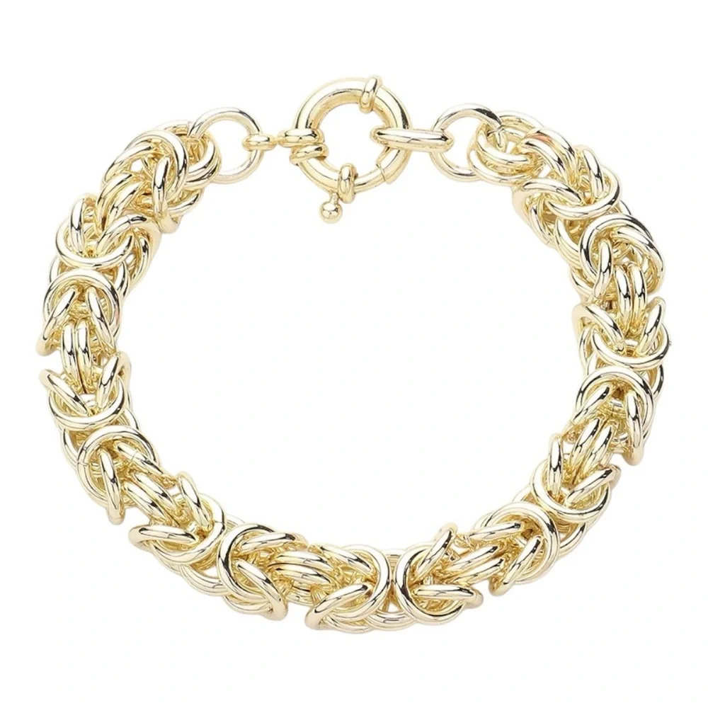 COPY - 14K Gold Filagree Bracelet - Stunning - Picture 2 of 2